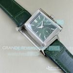 Replica Jaeger LeCoultre Reverso Duoface Small Seconds Flip Series Green Face Watch